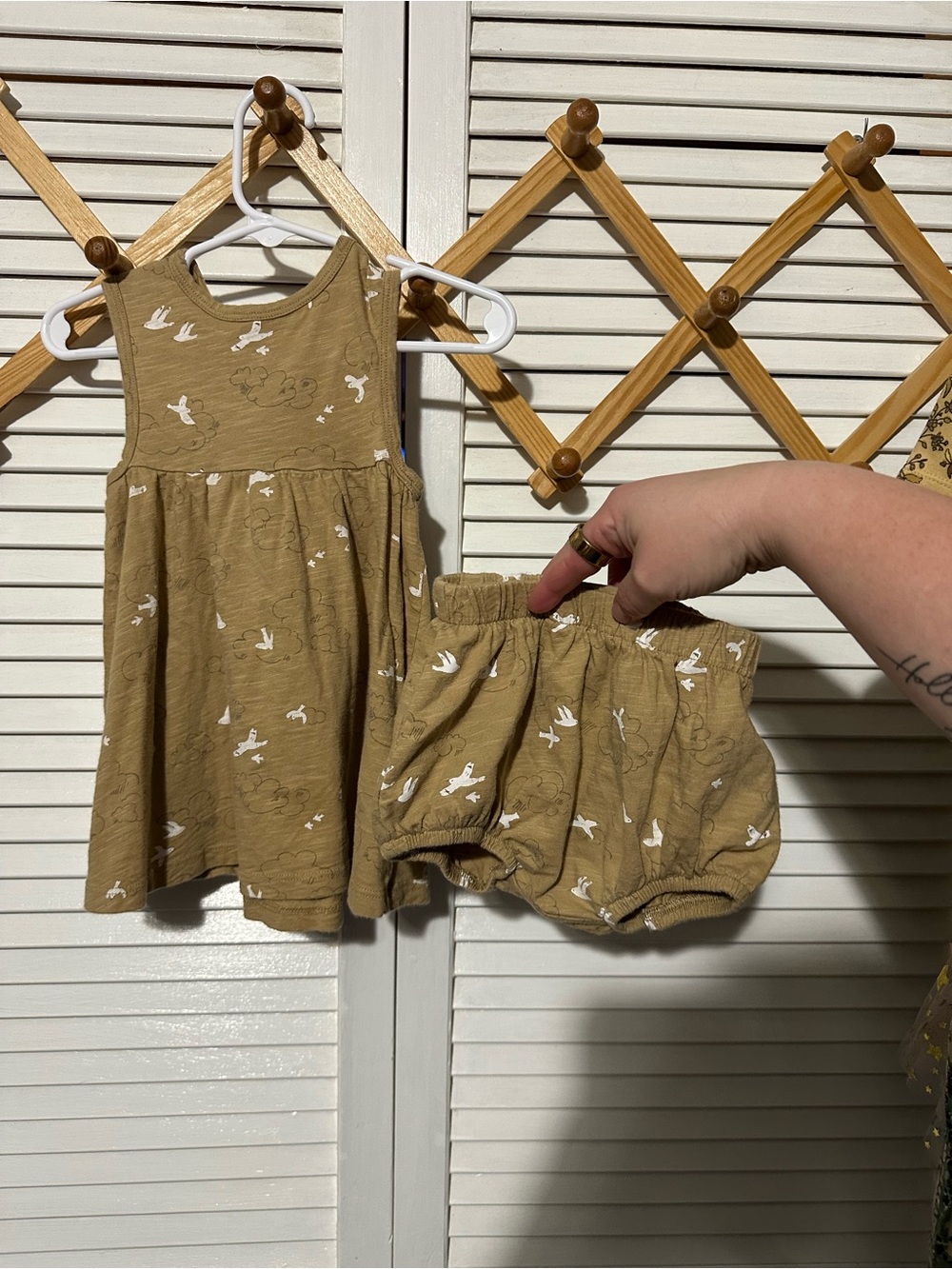 Rylee and cru birds dress and bloomers 12/18